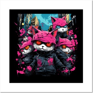 Gangsta Cats, Badass Cats of The Neighborhood! Splash Posters and Art